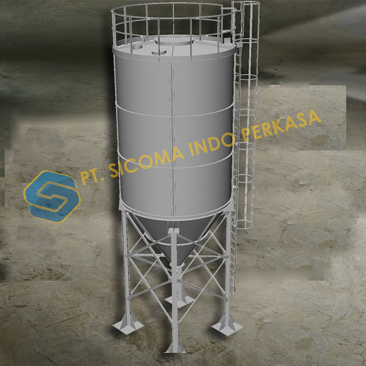 Silo Semen pada Batching Plant, Menjaga Kesiapan Material untuk Produksi Beton