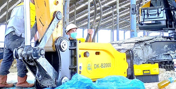 Silent Type Breaker DKTEC, Solusi Pekerjaan Konstruksi dengan Getaran dan Kebisingan Lebih Terkendali
