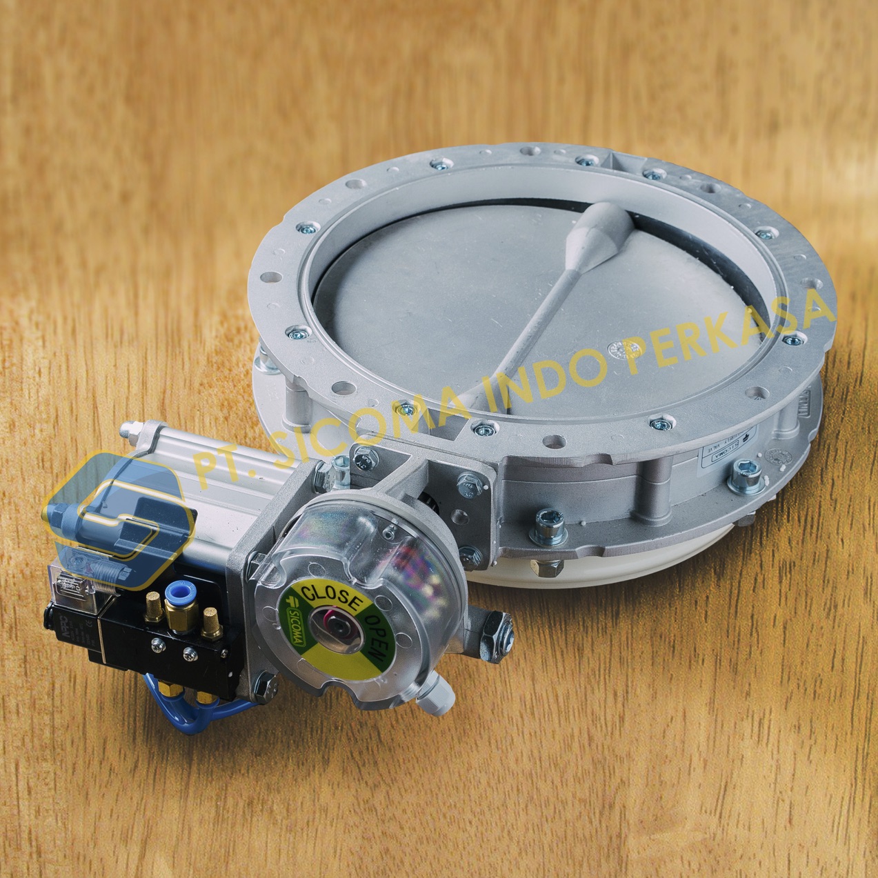 Butterfly Valve SICOMA untuk Mengatur Aliran Material pada Sistem Produksi Beton